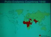 Tremendous progress had been made in polio eradication although 14 countries that were polio free but had importation of polio from one country with endemic cases.