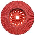 J-AK evolution Ceramic grain NEW High-End Product: Flap disc with glass fibre reinforced plastic backing. Ceramic grain abrasive on polyester cloth.