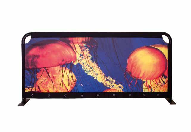 12 12 Partition Display Double-sided fabric display Lightweight for easy assembly,