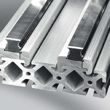 Linear Guide Rail PS 4-25 uses fastening profiles to create a clamping effect.