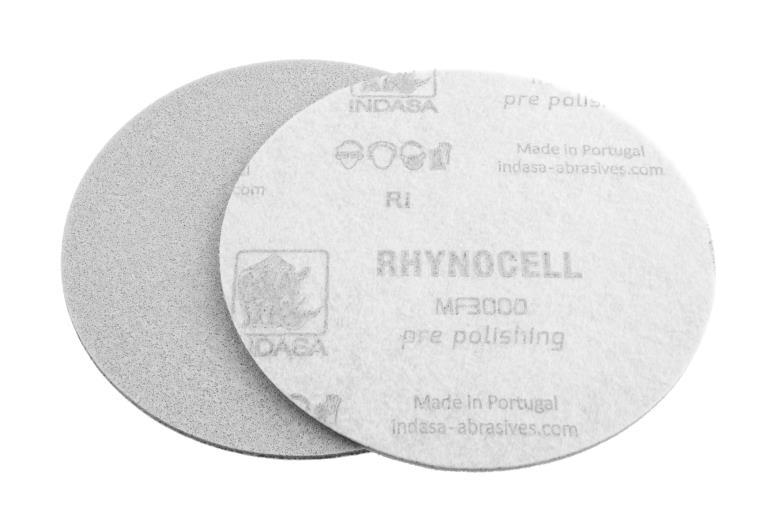 RHYNOCELL Fully integrated surface finishing system Significant reduction of P1500 sanding scratches Dry use Unique