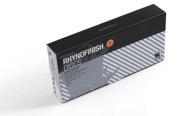 RHYNOFINISH Foam backed abrasive mesh High Flexibility Uniformity of scratch pattern Dust free working environment Adaptable to curves & contoured surfaces Optimum