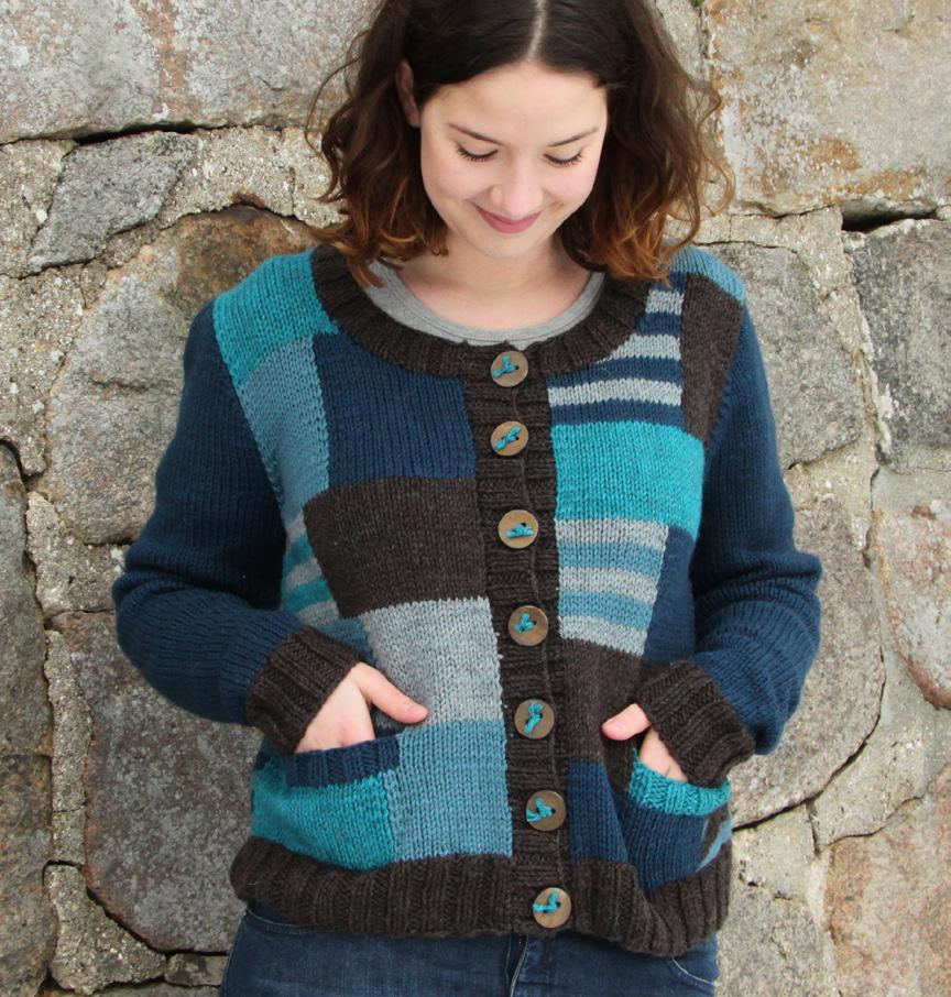 Isefjord - an intarsia cardigan Design: Rachel Søgaard Beautifully graphic cardigan in lovely colors.