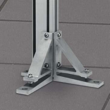 Various adjustment options mean that the Adjustable Stand Foot can be adapted to the properties of the floor (height, flatness).