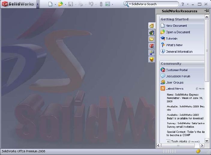 1 Start up SolidWorks. Do this by locating SolidWorks in the Windows Start menu of.