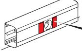 2.8 Normaclip ref. 6 038 57. 2.9 Supports ref 6 380 02/ 03/ 04 Accessory for fixing wiring devices inside the snap-on trunking.