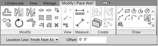 Using Reference Planes 53 F I G U R E 2. 1 1 : another object. The Pick Lines icon lets you add a wall by using an offset from 30. On the Options bar, you ll see an Offset input.
