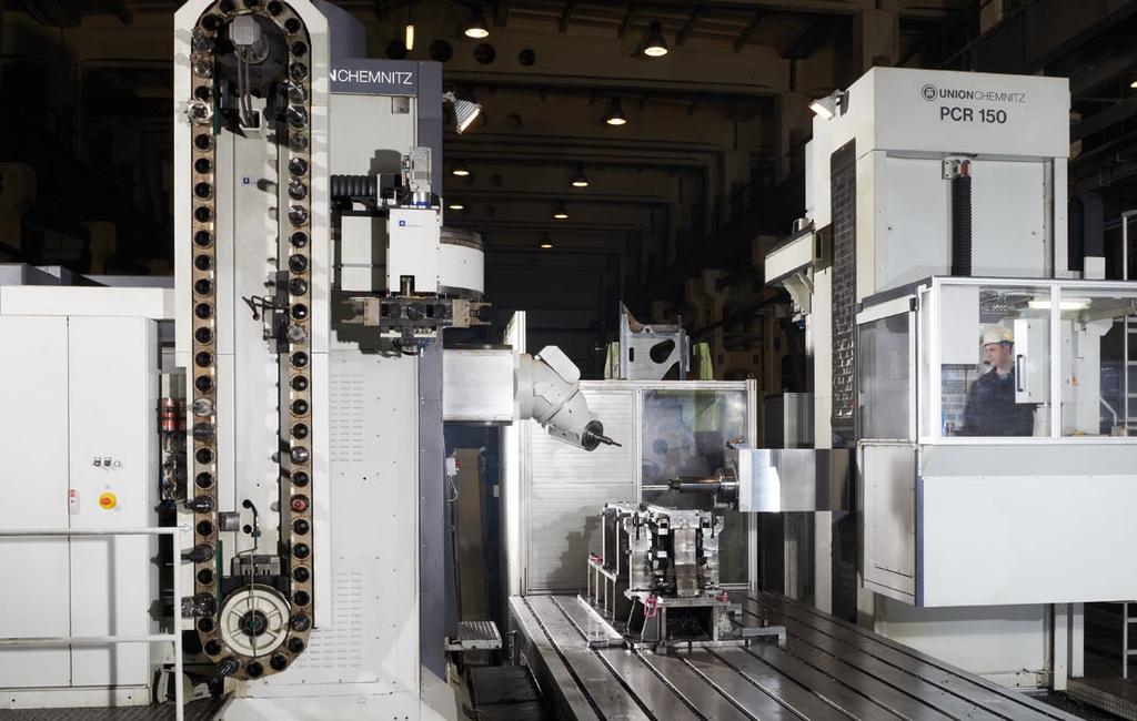 Special machines / 19 Special machines For all special applications beyond the regular tasks of a boring mill, the UnionChemnitz experts have developed specialized machines.