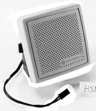 HSN4010A Speaker Hang-up Boxes Three models are available which automatically place the radio in the monitor mode when the microphone/handset is lifted off-hook.