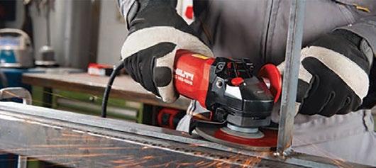 5 Angle grinder AG 125-15DB Cutting and grinding steel and mineral materials Cutting, rough and fine grinding of metals and mineral materials Removing coatings on cement and screed Renovating joints