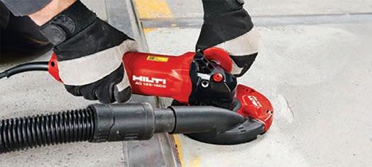 7 kg Powerful 1500W motor capable of driving both metal cutting and grinding Ergonomically designed tool for universal use in cutting and grinding applications Hilti Smart Power Technology for