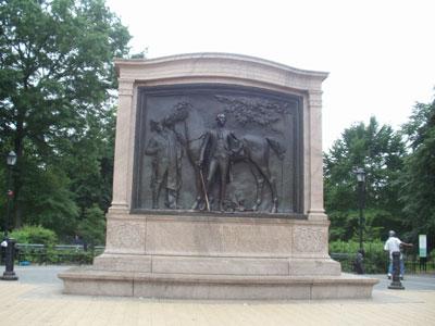 At the entrance to the Park at 9 th Street and Prospect Park West, you will see the Lafayette monument. Sage and Liz will be greeting knitters at monument from 11:45 Noon.