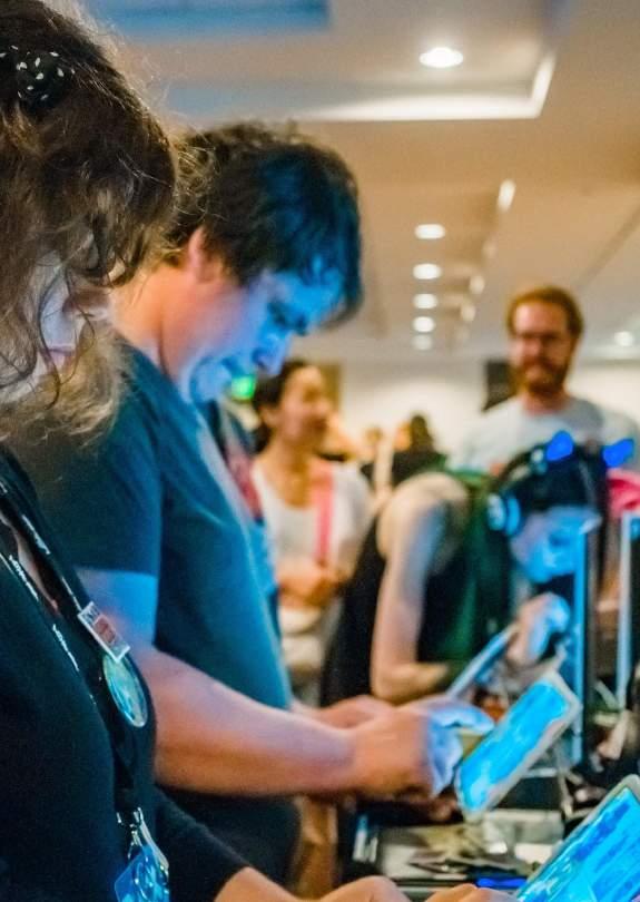 IN 2017 200 VOLUNTEER HOURS Praised by applicants for its transparency and thoroughness, our panel of 43 volunteer jurors from the Seattle Indies community played all 63 submitted games, and wrote