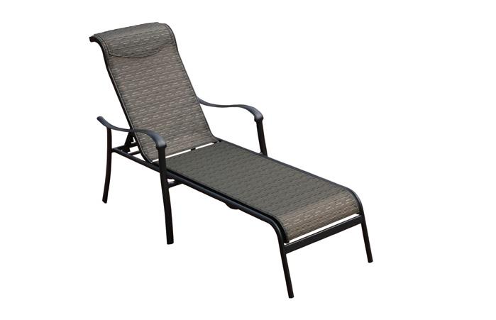 The chairs and chaise have high backs and padded headrests to offer extra comfort.