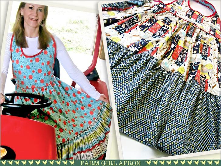 Published on Sew4Home Farm Girl Vintage Style Reversible Apron Editor: Liz Johnson Tuesday, 19 May 2015 1:00 Sometimes our aprons are frilly, fun, and pretty enough to work as an "outfit-topper-offer.