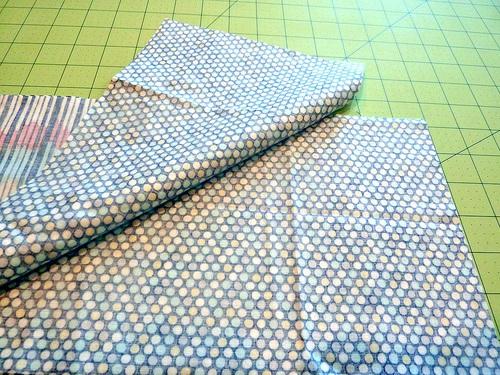 Find the four tie strips, match them to one another in opposite pairs. In our sample, that meant pairing each stripe to a dot.