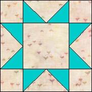 1a. Sew (2) flying geese units to the opposite sides of (1) 3 F square to make a row. 1b. Sew (2) 1-3/4 F squares to the opposite short sides of flying geese unit to make a row.