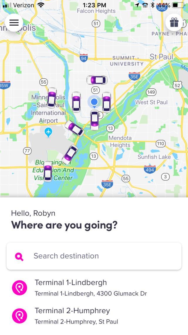 Getting a Ride You will need to: Set your pick up