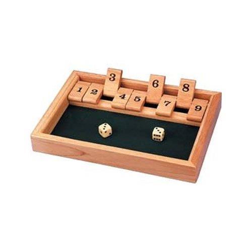 Shut the Box You will need one or more players 2 dice paper and pencil Write the numbers 1 through 9 in a horizontal row on the paper.