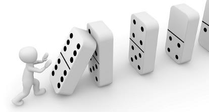 DOMINO GAMES You need 2 players COUNT UP (younger players) Spread all the dominoes face down on the table. Choose a domino and count the spots.