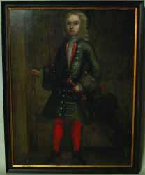 246. PAINTING, EXTREMELY RARE AND IMPORTANT EARLY AMERICAN PORTRAIT OF A YOUNG