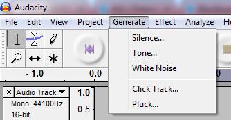 Simply select a portion of the sound clip (using the selection tool) that you wish to apply the effect to and select the specific effect.