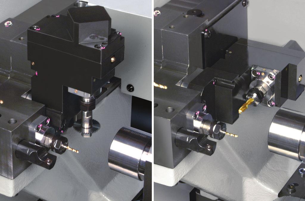 Plus, overlap capabilities mean more work is done internal to the part process. Cycle time can be significantly reduced using the B0206 Y2 axis and its cross and face driven tools.