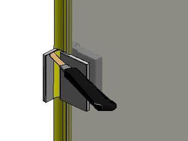 Check the glass to wall seal orientation and trim the bottom as shown above to fit 15 neatly around the bottom door seal.