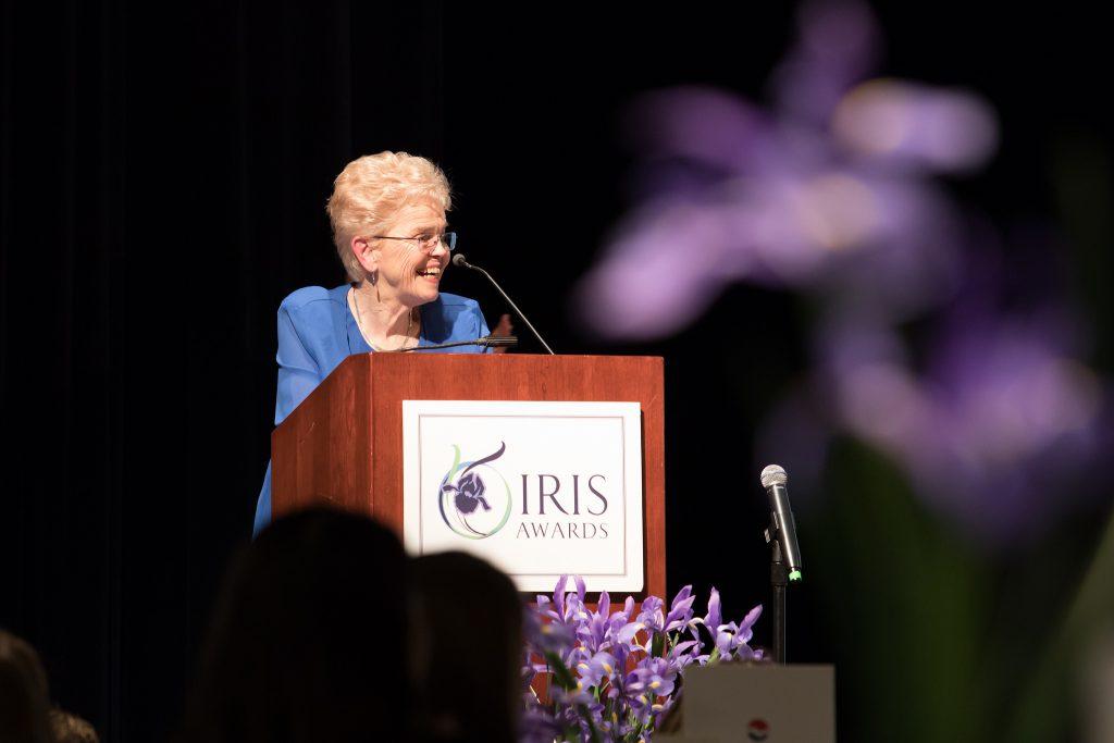 Four outstanding women, one inspirational evening Nan Henriksen at the 2018 Iris Awards.
