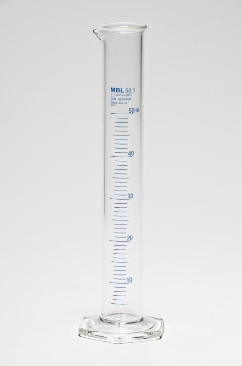 Instruments for measuring volumes Graduated cylinder This is a cylindrical container which is usually graded in cm 3 or in ml.