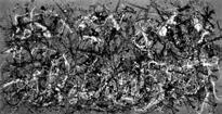 After Pollock (Autumn 2013 Rhythm, Number 30, 1951), 2014 91 1/4 x 180