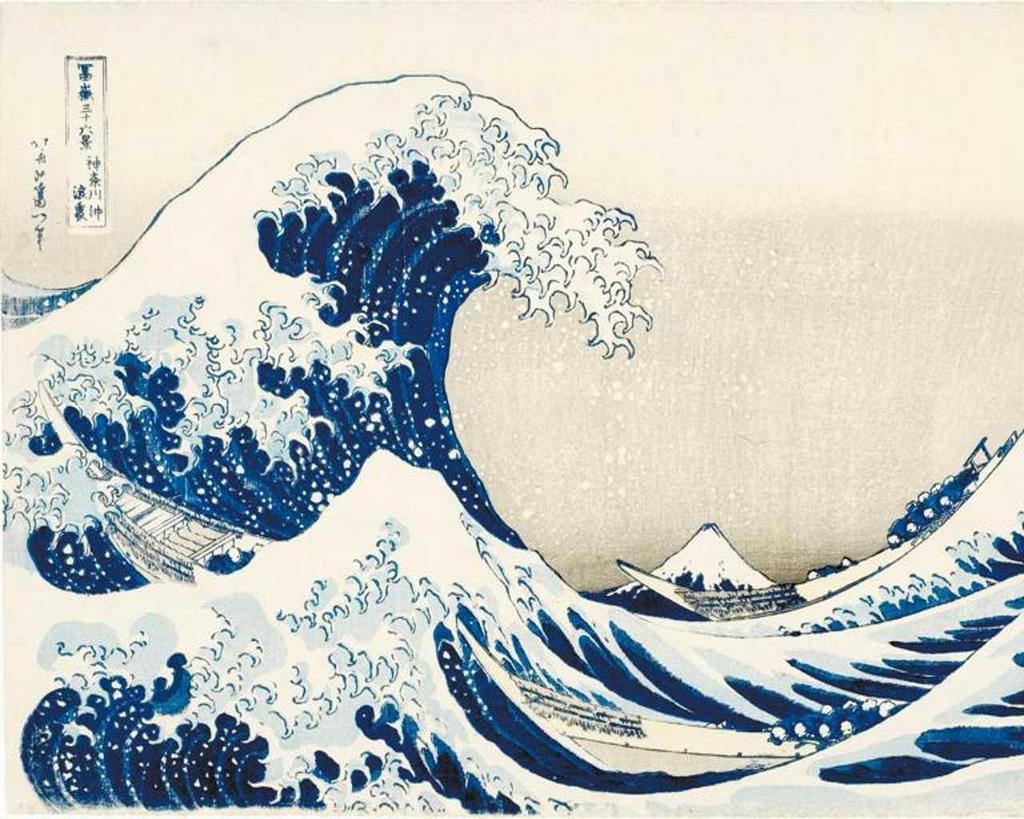 THE GREAT WAVE OFF KANAGAWA The Great Wave off Kanagawa is a wooden print