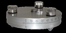 Rotating adapter between collimator base and targets For 180 rotation of the target screen; to be used when monitoring of both fixed