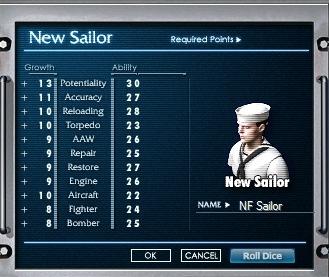 Getting to Know More about Navy Field s Vast Options New Sailor Window When you first start a game, you have 9 sailors pre-selected for your use.