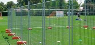 Not welded or woven but formed from one continuous steel sheet, the fence system gives the strength and