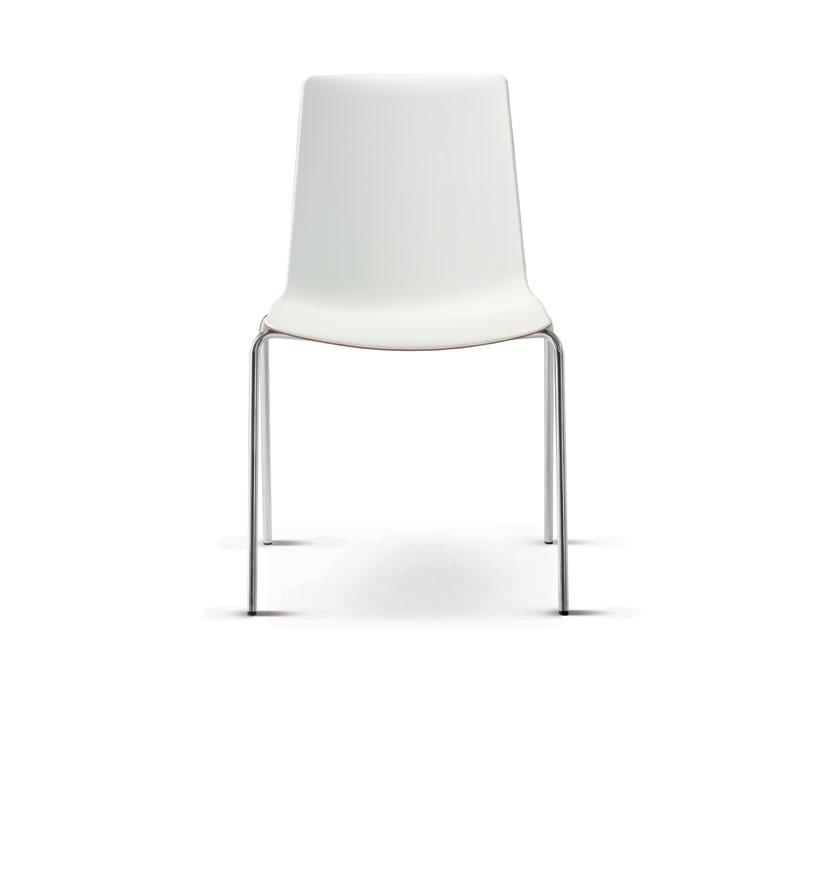 Graceful and light: the meeting & café chair.