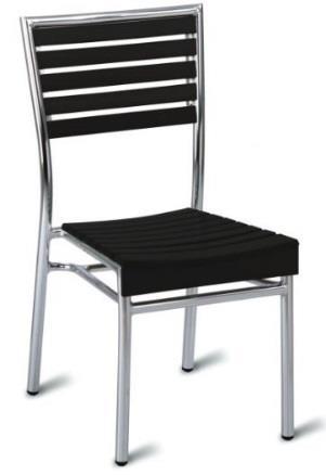 Chairs 4-6 are made from a black