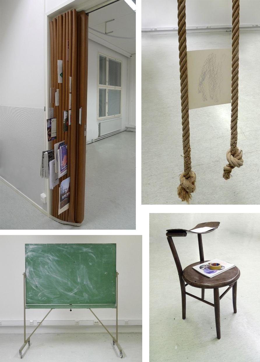 School project/library, Hanging space, Drawing space, Small table 2011, 2011, site specific