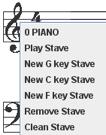 It is also possible to hear a single voice through the staves menu (cf. 2. Play Stave ). You can change the tempo before playing the song, in the right top corner of the screen: 5.
