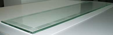 60 Glass shelves Area of application: For installation in cabinets from 15 19 board thickness Version: With polished edges