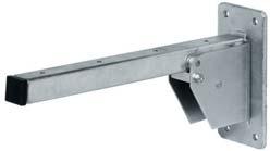Shelf Supports Bench brackets TIKLA Folding, load bearing capacity 500 kg per pair Installation Max. panel thickness 45 Material Steel Packing: 1 or pcs. Dim. (A x C) Dim. B Dim.