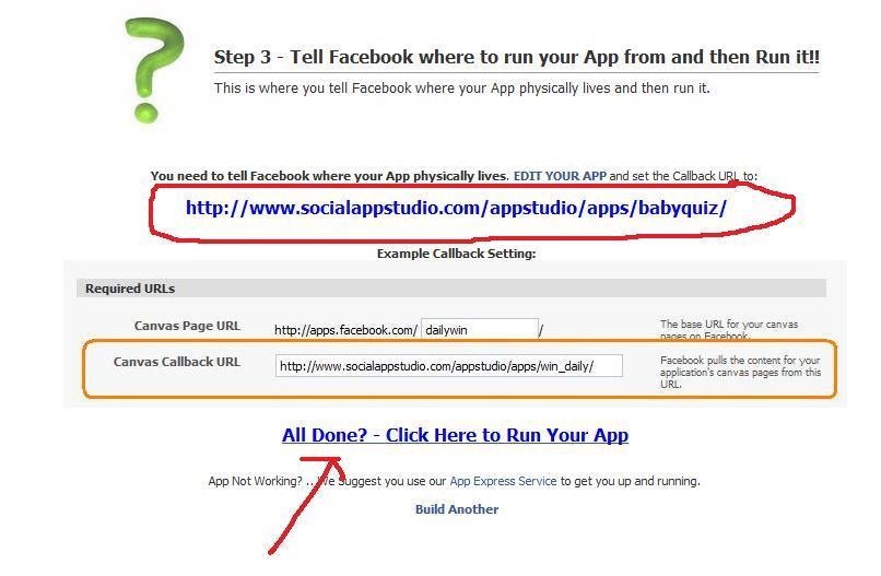 Now as you can see you receive your Call back URL (Highlighted above) For example, for my application my callback URL is