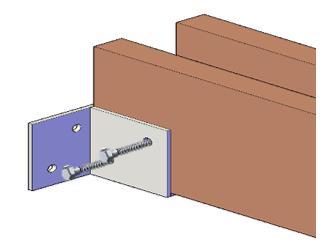 3/8 X 7 Bolts Step 5: Use 5/16 X 3 ½ lag bolts (I) to attach the wall mounted anchors (11) to the supports.