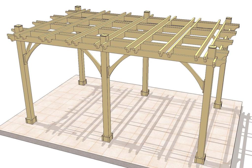 10ft X 16ft Breeze Pergola Assembly Manual Outdoor Living Today Revision 6 March 20th,2012 Note: Post Mounting Hardware is NOT included in this kit.