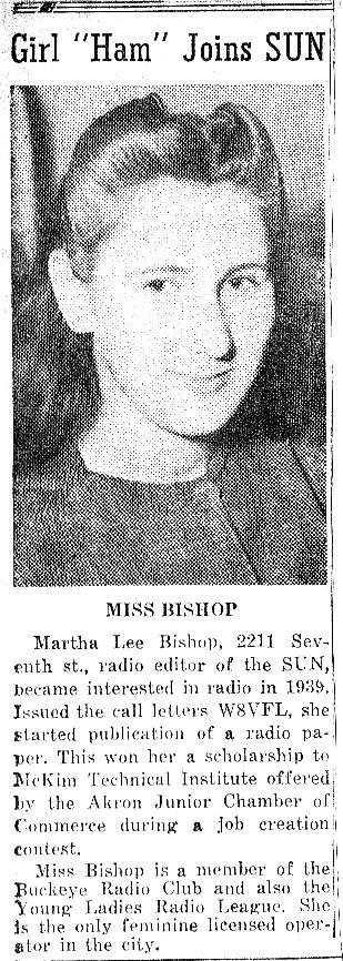 In the following articles you will find that the byline is by Martha Bishop. Here she is.