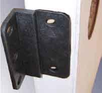 This Door Clip fits all interior and exterior doors with a 2 1/4" x 1-3/8" edge bore and