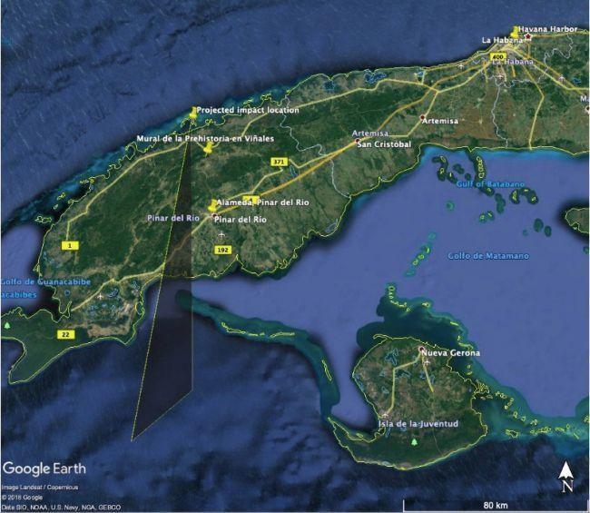 A Brilliant Daytime Meteor Exploded Over Cuba Last Month On February 1, a relatively small metor exploded in an airburst at an altitude of 13.7 miles (22 km) over Cuba.