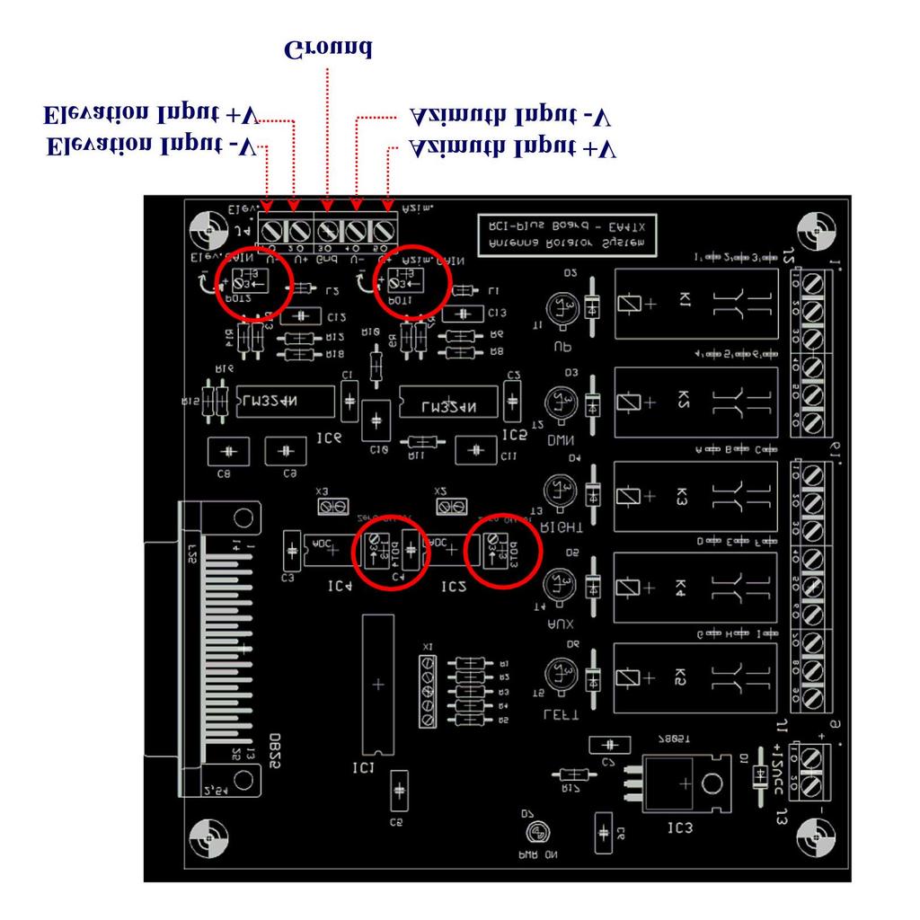 Part 1 RCI-SE circuit Setup The RCI-SE circuit fulfils the two following objectives: Read the current antenna position by means of the incorporated A/D converter, and on other hand, Controlling the