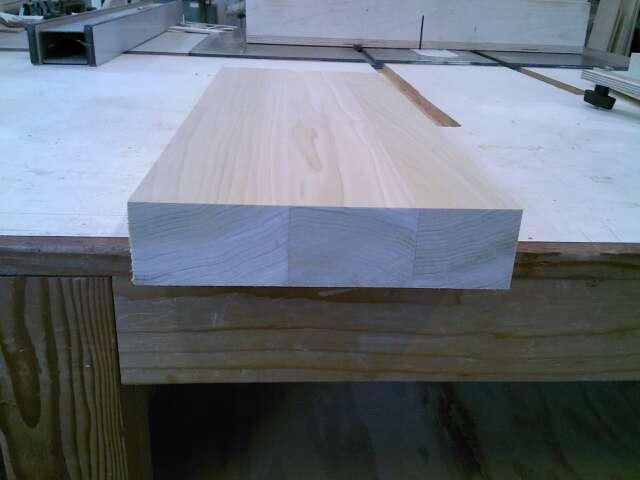 Use the jointer and flatten one