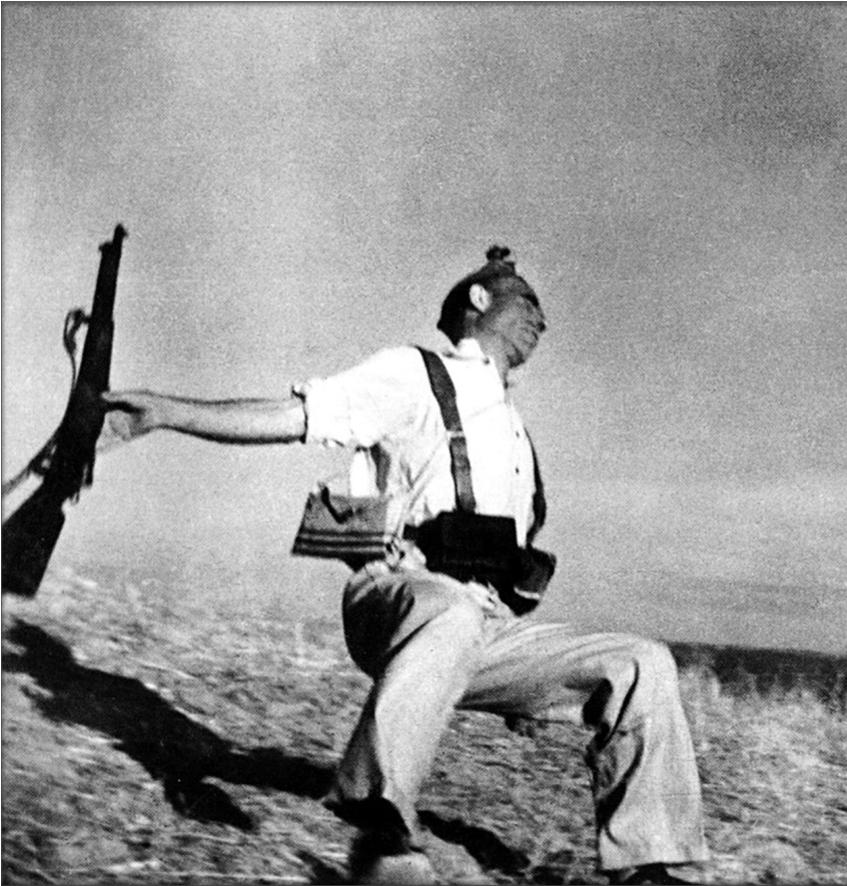 The genius of Robert Capa The Falling Soldier, Robert Capa, Picture source: famouspictures.